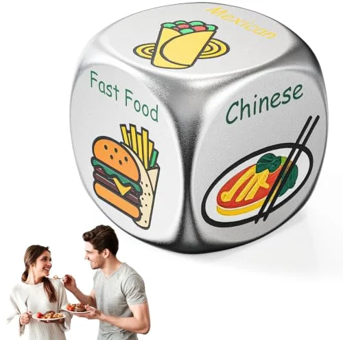 0.6" Tiny Date Night Food Decision Dice