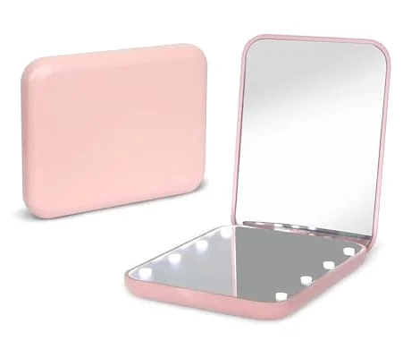 1X/3X Magnification Led Compact Travel Makeup Mirror