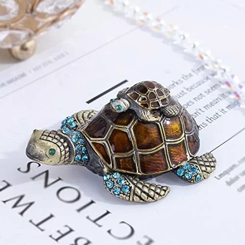 2.7 Inch Mother and Baby Turtle Figurines