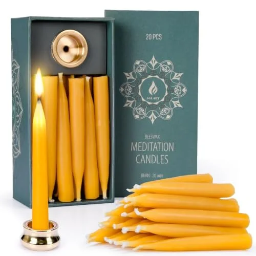 20-Minute Beeswax Meditation Candles