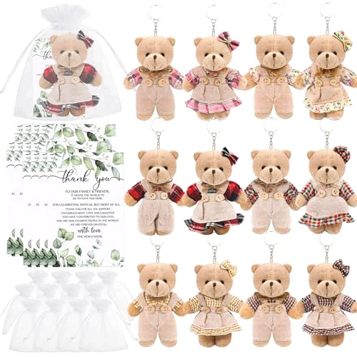 6 Couple Pocket Bears with Clothes