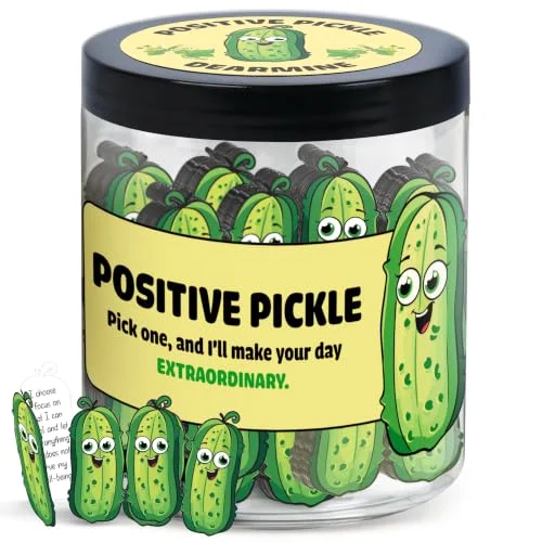 60 Positive Pickle Cards Jar