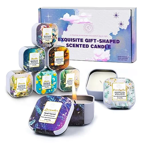 8-Pack Organic Aromatherapy Candles