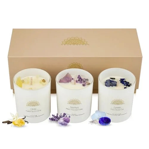 Amethyst & Lazurite Hand-Poured Soy Wax French