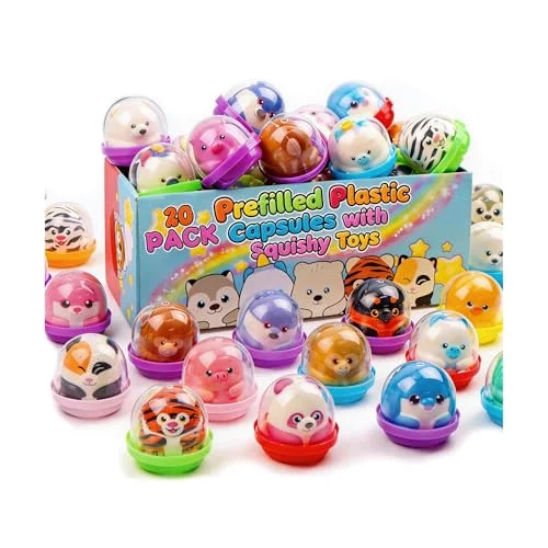 Animal Squishy Toys in Ready-to-Give Capsules