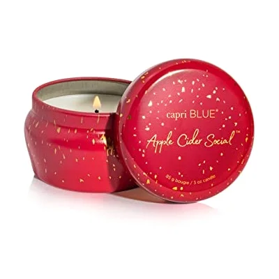 Apple Scented Candle with Mini Candle Holder