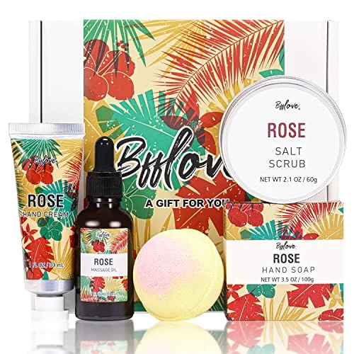 BFFLOVE rose bath set, five pieces