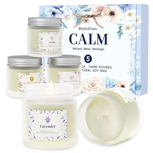 BlissfulOasis Scented Candles