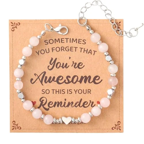 Bracelet: 6mm Natural Stone Healing Bracelet Inspirational