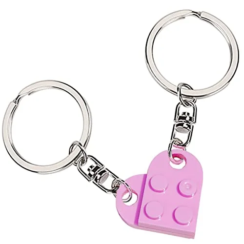 Brick Heart Keychain for Couple Boyfriend Girlfriend