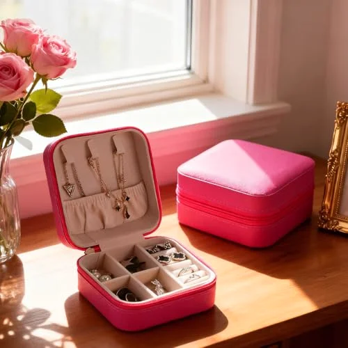 Bridesmaid Gift Boxes Travel Jewelry Case Small