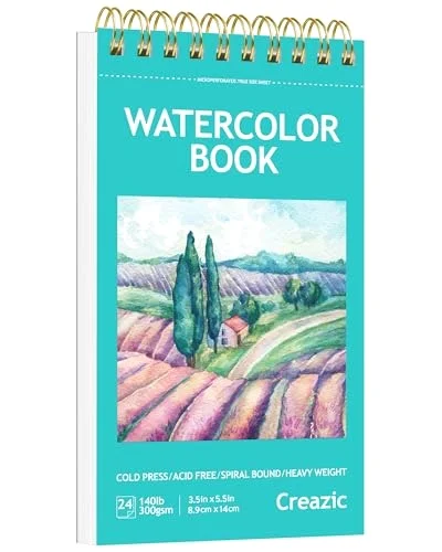 Creazic Small Watercolor Sketchbook