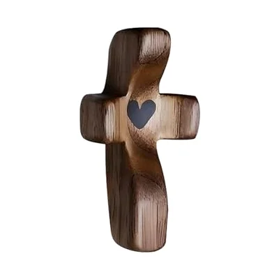 Cross My Heart/Encouragement Gift Wood Comfort Pocket