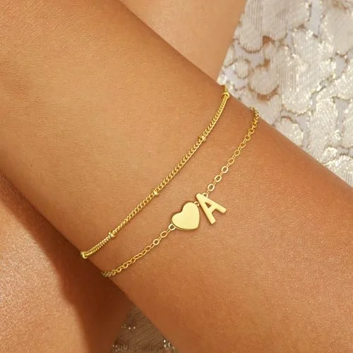 Fezodo Gold Initial Bracelet