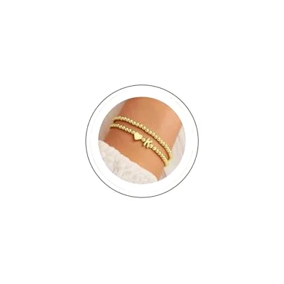 Initial Letter K Bracelet Beaded Charm Bracelets