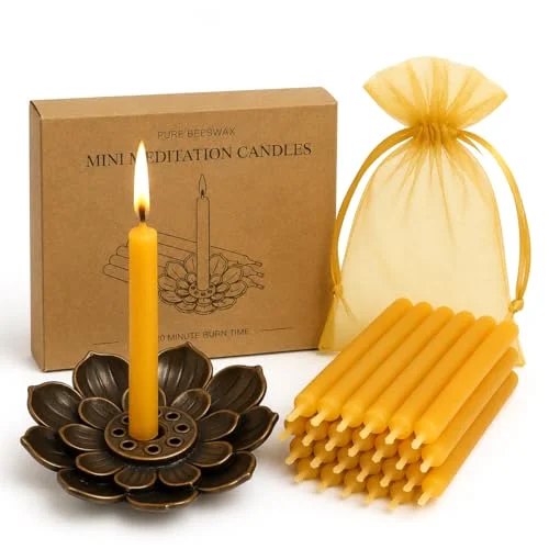 Kline Meditation Beeswax Candle Set 20 Minutes