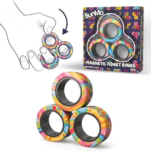 Magnetic Fidget Rings 3pk