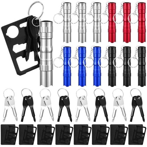 Men Small Gifts Mini Screwdriver Flashlight Keychain
