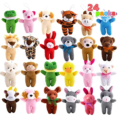 Mini Animal Plush Toys (24 Units 2"-3")