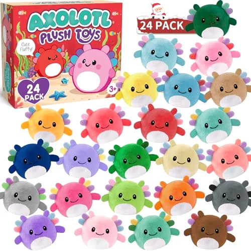 Mini Axolotl Plush Toys Keychains