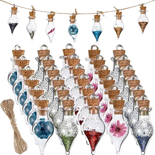 Mini Glass Bottles with Cork Glass Tiny