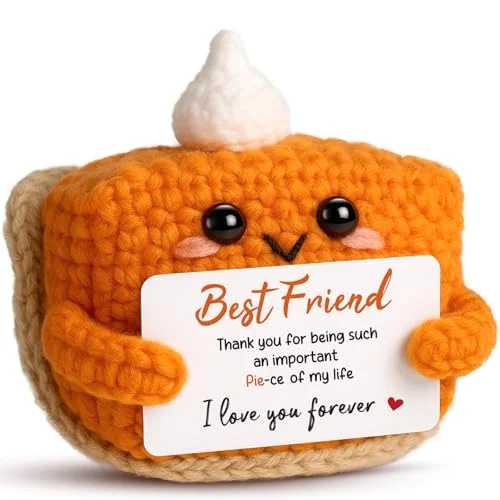 Mini Handmade Crochet Pumpkin Pie Plush