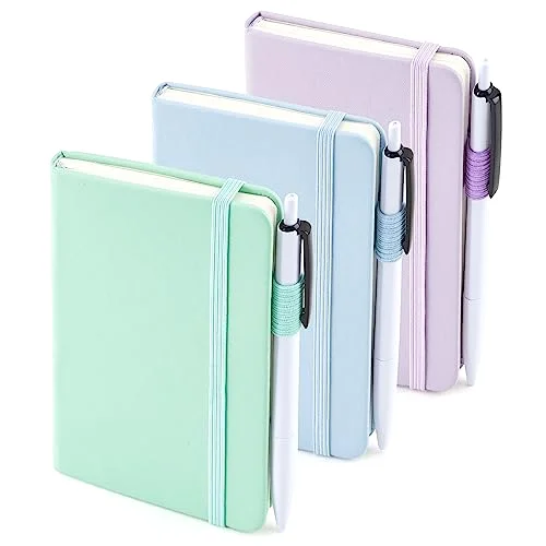 Mini Hardcover College Ruled Notepad Women Office