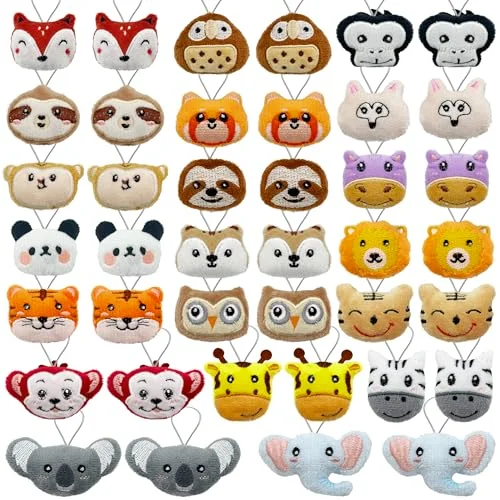 Mini Jungle Animal Plush Toys Set Small