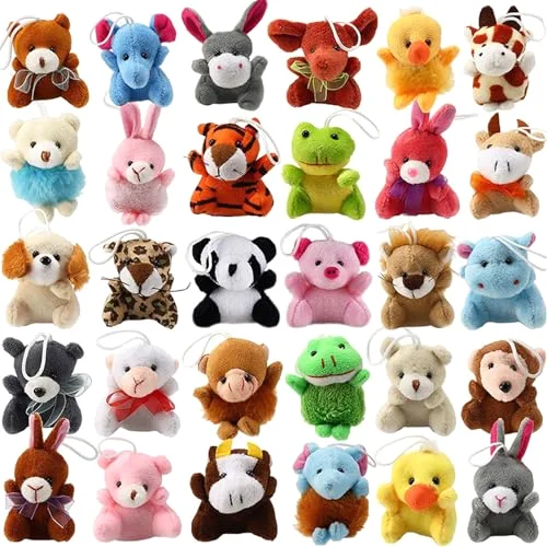 Mini Plush Animal Toy Set