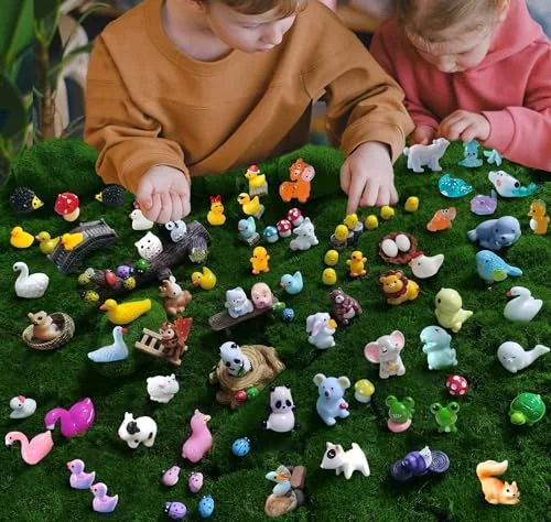 Mini Resin Animals Figures Set 100 Pieces