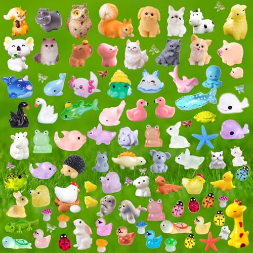 Mini Resin Animals Miniature Animal Figurines Small