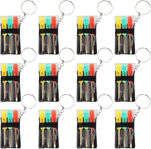 Mini Screwdriver Set with Keychain (12 Pack)