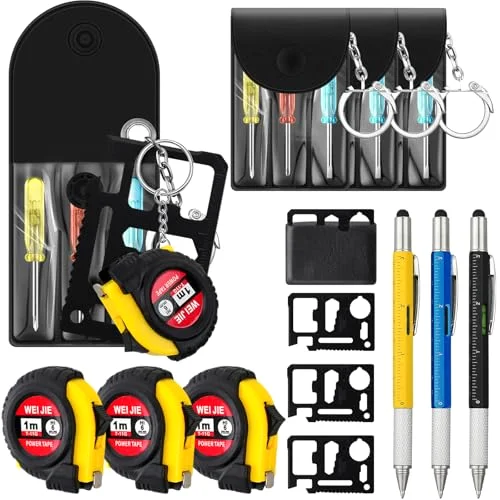 Mini Screwdriver Tape Keychain Set Multitool Pen