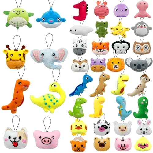 Mini Stuffed Animal Toy Set with Dinosaur