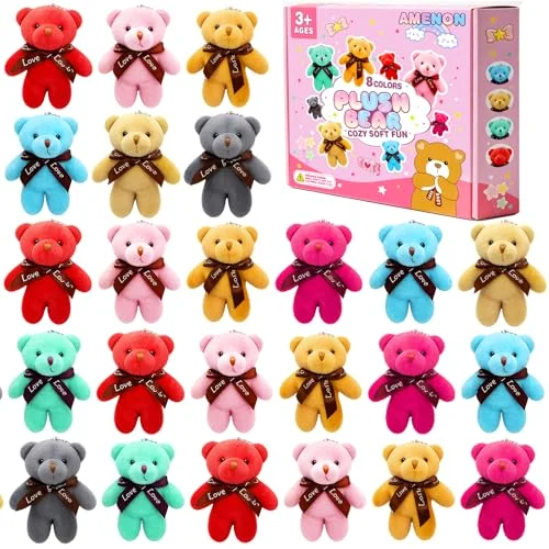 Mini Teddy Bear Toy Plush Stuffed Bear