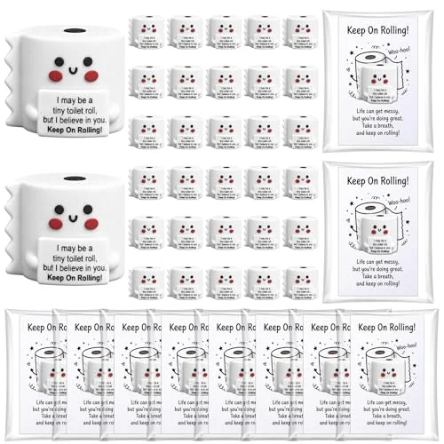 Mini Toilet Roll Figurines Miniature Positive