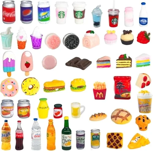 Miniature Food Drink Bottles Soda Pop Cans