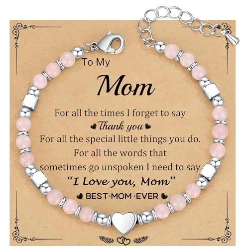 Mom Bracelet Nature Stone Bead Bracelet Jewelry