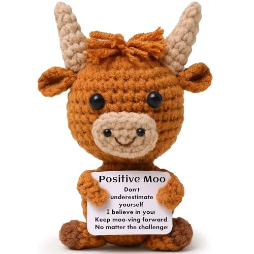 Positive Crochet Animals Emotional Inspirational Support Plush