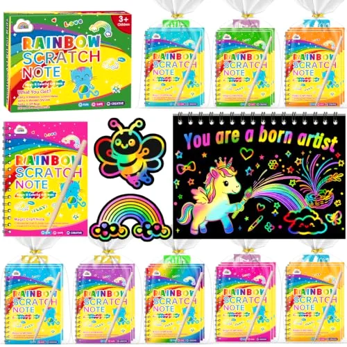 Rainbow Art Scratch Notebooks