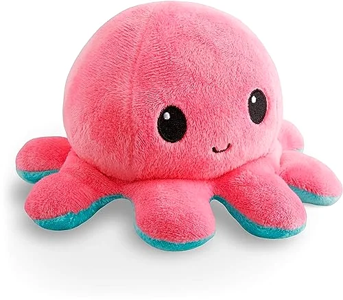 Reversible Octopus Plushie 4-Inch Pink + Aqua