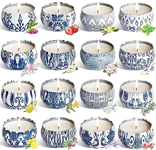 Scented Candles Gifts Set 16 Pack Soy