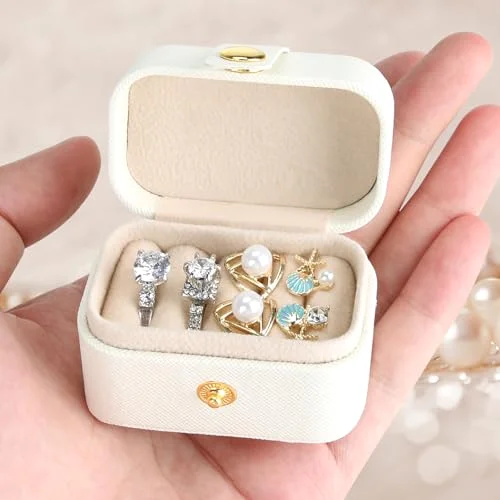 Small Travel Jewelry Ring Stud Earring Box