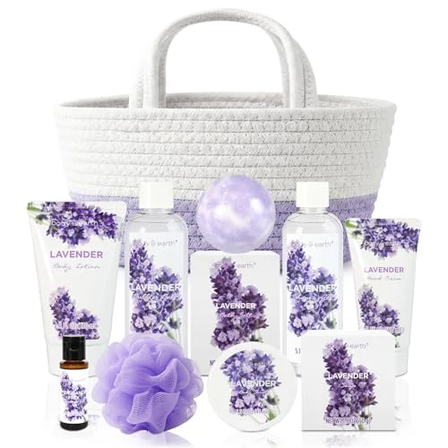 Spa Gift Baskets 11pcs Lavender Gift Sets