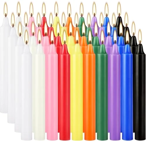 Spell Chime Candles-4 Inch Multi-Colored Taper Candles