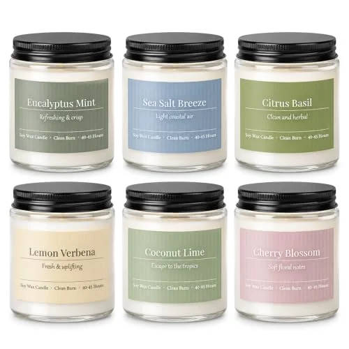 Spring Summer Soy Wax Aromatherapy Candles