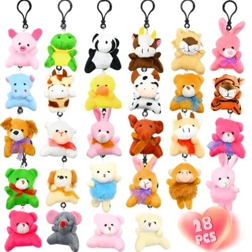Stuffed Animals Keychain Toys for Egg Fillers