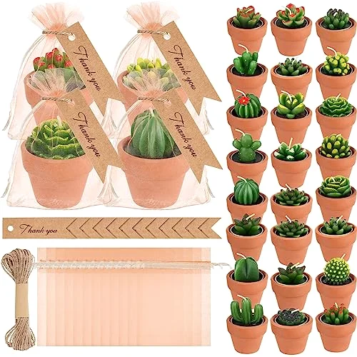 Succulent Cactus Tealight Candles