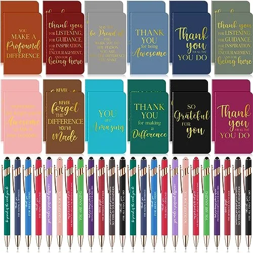 Thank You Gifts Motivational Pens Inspirational Notepads
