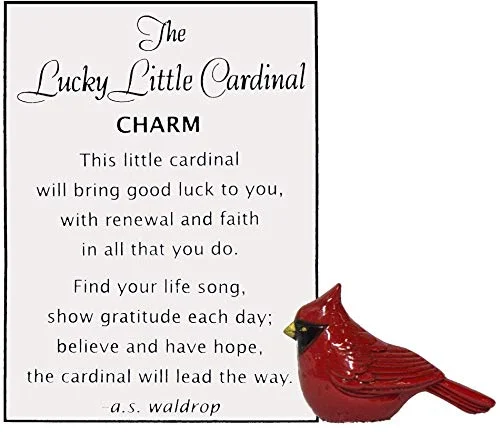 The Lucky Little Cardinal Charm with Story